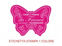 Etichette adesive per fioristi, fiorai e vivaisti  (mm 45X34) (cod.5G)